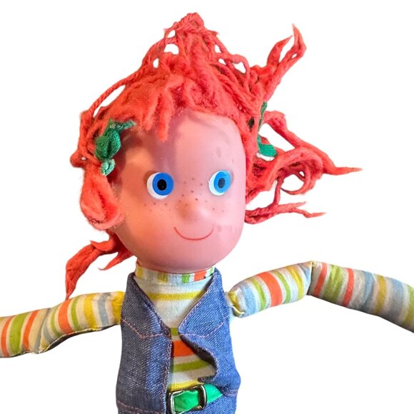 Vintage 1973 Mattel Jibby Jeaner Cloth Doll With Denim Outfit & Striped Shirt - - Picture 5 of 11